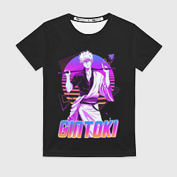 Женская футболка Гинтама ретро