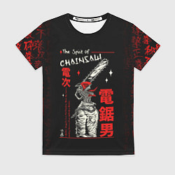 Женская футболка Человек бензопила