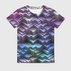 Женская футболка Неоновый рельеф