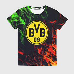 Футболка женская Borussia flame toxic, цвет: 3D-принт