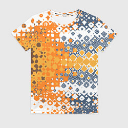 Футболка женская Геометрические разводы, цвет: 3D-принт