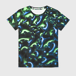 Женская футболка Абстракция капли воды