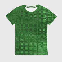 Женская футболка Текстура изумрудное мерцание