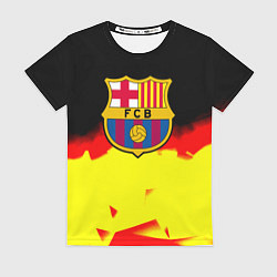 Футболка женская Borussia абстракция золото геометрия, цвет: 3D-принт