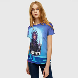 Футболка женская Рейвен Fortnite, цвет: 3D-принт — фото 2