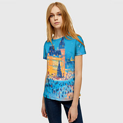 Футболка женская Московские новогодние каникулы, цвет: 3D-принт — фото 2