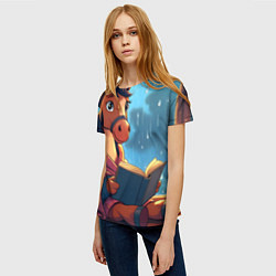 Футболка женская Лошадка уютным вечером, цвет: 3D-принт — фото 2