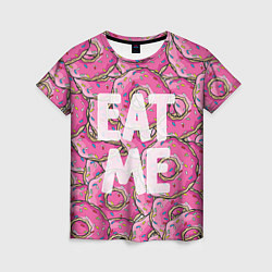 Женская футболка Eat me, Homer
