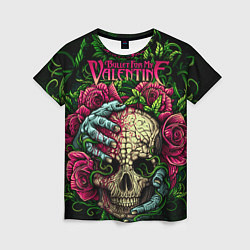 Женская футболка BFMV: Roses Skull
