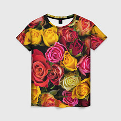 Женская футболка Ассорти из роз