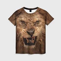 Женская футболка Взгляд льва