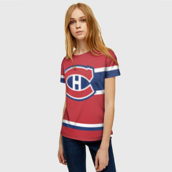 Футболка женская Montreal Canadiens цвета 3D-принт — фото 2