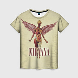 Женская футболка Nirvana Angel