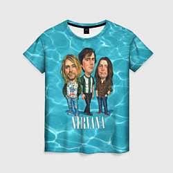 Женская футболка Nirvana: Water