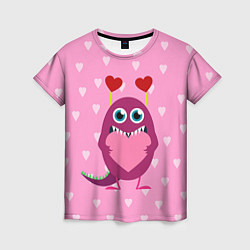 Женская футболка Чудик с сердцем