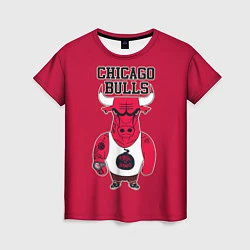 Женская футболка Chicago bulls