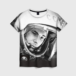 Женская футболка Юрий Гагарин