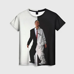 Женская футболка Eminem: Black & White