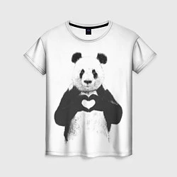 Женская футболка Panda Love