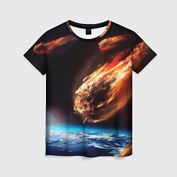 Женская футболка Метеориты