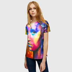 Футболка женская Боди-арт, цвет: 3D-принт — фото 2