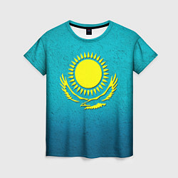 Женская футболка Флаг Казахстана