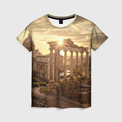 Женская футболка Римское солнце