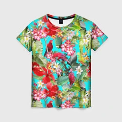 Женская футболка Тропический мир