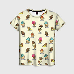 Женская футболка Мороженое с характером