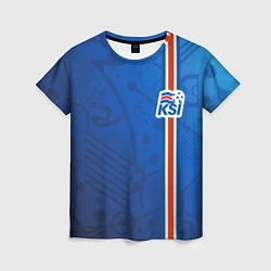 Женская футболка Сборная Исландии по футболу