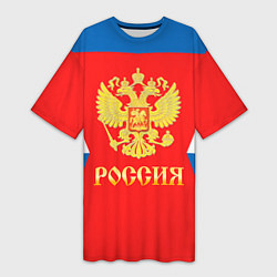 Женская длинная футболка Сборная РФ: #72 BOBROVSKY