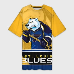 Женская длинная футболка St. Louis Blues
