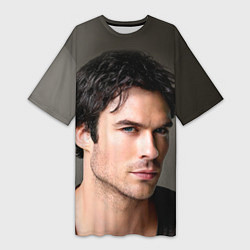 Женская длинная футболка Ian Somerhalder