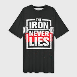 Женская длинная футболка The iron never lies