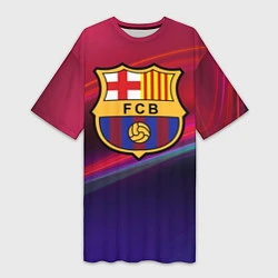 Женская длинная футболка ФК Барселона