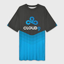 Футболка женская длинная Cloud 9 Uniform, цвет: 3D-принт