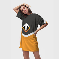 Футболка женская длинная Escape Gaming Uniform, цвет: 3D-принт — фото 2