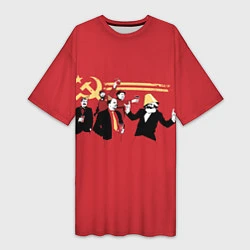 Женская длинная футболка Back in the USSR