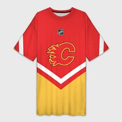 Женская длинная футболка NHL: Calgary Flames