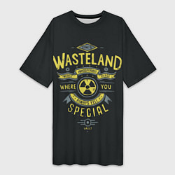 Футболка женская длинная Come to Wasteland, цвет: 3D-принт