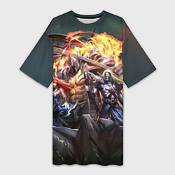 Женская длинная футболка Guitar