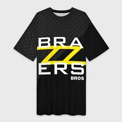 Женская длинная футболка Brazzers Bros