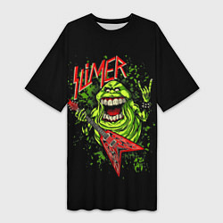 Женская длинная футболка Slayer Slimer