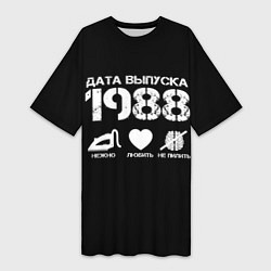 Женская длинная футболка Дата выпуска 1988
