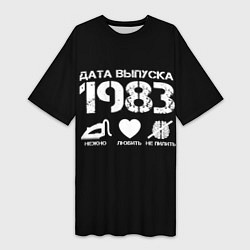 Женская длинная футболка Дата выпуска 1983
