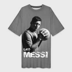 Женская длинная футболка Leo Messi