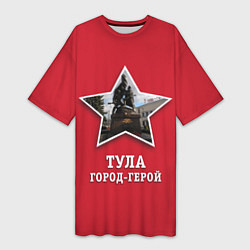 Женская длинная футболка Тула город-герой