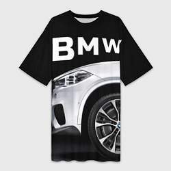 Женская длинная футболка BMW: White Style