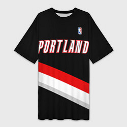 Женская длинная футболка Portland Trail Blazers