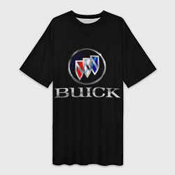 Футболка женская длинная Buick, цвет: 3D-принт